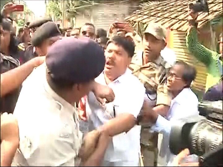 LS elections Clashes break out in WB amid polling, BJP candidate Arjun Singh injured LS polls: Clashes break out in WB amid polling; BJP candidate Arjun Singh injured