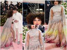 MET GALA 2019: Priyanka Chopra looks unrecognisable as she dazzles in crown and whimsical dress posing alongside hubby Nick Jonas on the RED CARPET