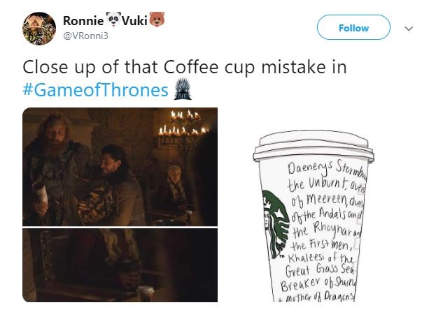 Starbucks coffee cup in latest 'Game of Thrones 8' episode steals the show; Here are some hilarious memes!