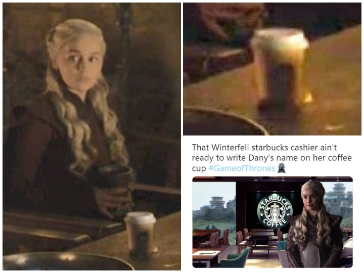Starbucks coffee cup in latest 'Game of Thrones 8' episode steals the show, Here are some hilarious memes! Starbucks coffee cup in latest 'Game of Thrones 8' episode steals the show; Here are some hilarious memes!