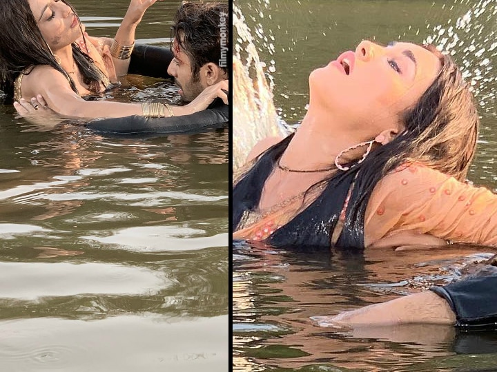 Naagin 3- Surbhi Jyoti posts the death scene of Bela-Mahir ahead of show's ending, Pearl V Puri gets emotional too Naagin 3: Surbhi Jyoti posts Bela-Mahir's death scene pics ahead of show's ending, Pearl V Puri gets emotional too!