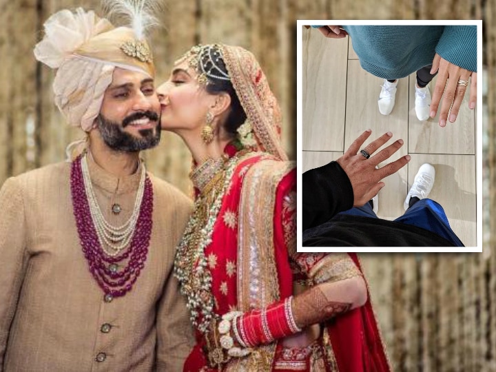 On 1st Wedding Anniversary, Anand Ahuja shares 'shoefies' with wife Sonam Kapoor, calls her his 