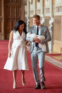 First Images of Royal Baby As Prince Harry, Meghan Markle Reveal Baby Boy To World