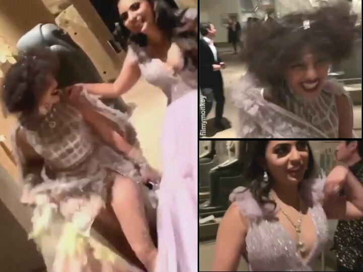 Met Gala 2019- Isha Ambani was asked 'Choli Ke Peeche Kya Hai' while Priyanka Chopra grooves to the song.. WATCH VIDEO! MET Gala 2019: Mukesh Ambani's daughter Isha & Priyanka Chopra groove to Bollywood songs 'choli ke peechhe' & more.. WATCH VIDEOS!