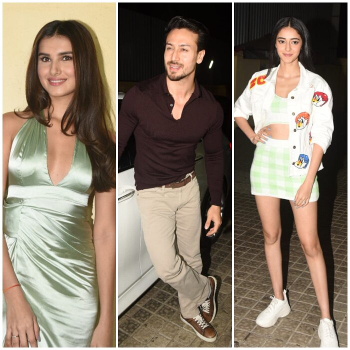 'SOTY 2' trio Tiger, Aanya and Tara looked excited for their film's screening. 