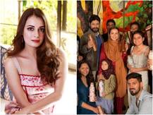 Dia Mirza gets customized metal bottles for Kaafir crew for the second schedule in Mumbai