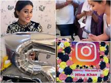PICS & VIDEO: Hina Khan’s fans give SPECIAL surprise to ‘Kasautii 2’ actress as she crosses 5 million followers on Instagram