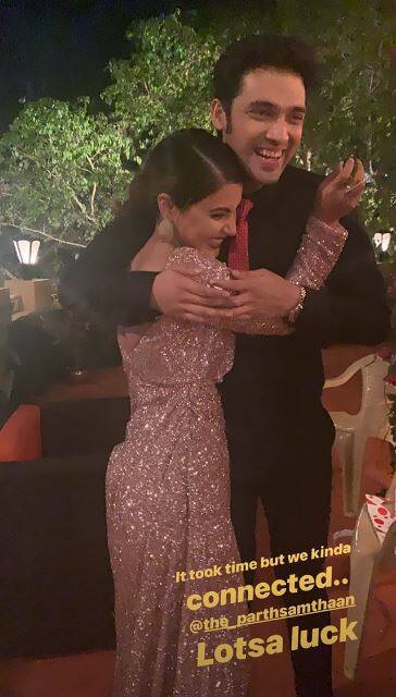 Sharing this picture with Parth Samthaan aka 'Anurag Basu', Hina Khan wrote,