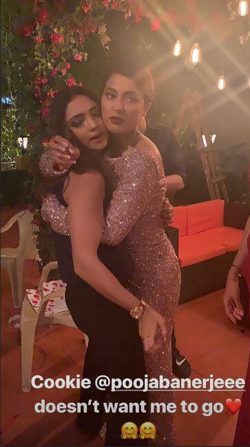 Hina bonded quite well with Pooja Banerjee aka 'Nivedita'. Hina posted a picture with Pooja and wrote,