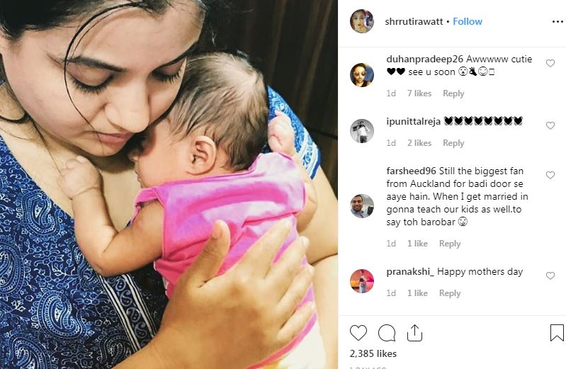 Kya Haal Mr Panchaal actress Shruti Rawat shares FIRST PIC of her daughter on Mother’s Day