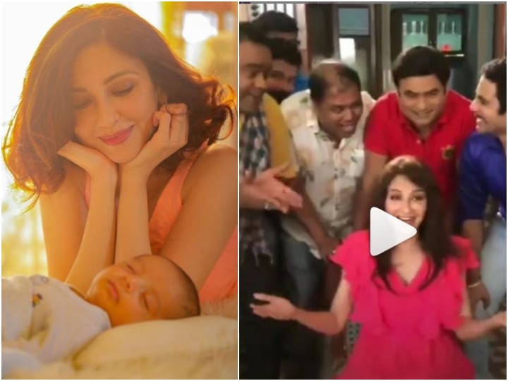 Bhabhiji Ghar Par Hain actress Saumya Tandon returns to sets, brings son Miraan along, resumes shooting (VIDEO) Saumya Tandon RETURNS back to ‘Bhabiji Ghar Par Hain’; brings her three-month old son Miraan to sets