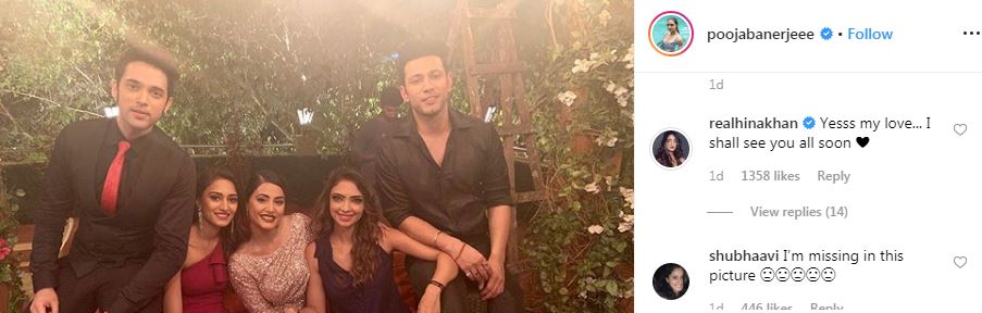 Kasautii 2' stars Parth Samthaan & Erica Fernandes write HEARTFELT posts for Hina Khan as she bids goodbye to the show (PICS)