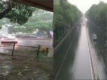 IN PICS: Heavy showers bring respite to residents from scorching heat in Delhi-NCR