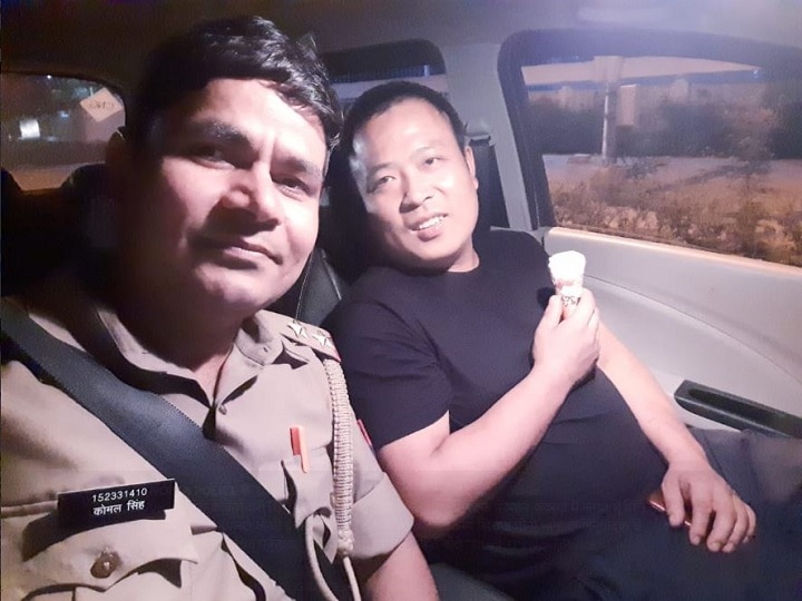 Chinese man lost in forest rescued by Noida cop; asks for ice-cream on being found Chinese man lost in forest rescued by Noida cop; asks for ice-cream on being found