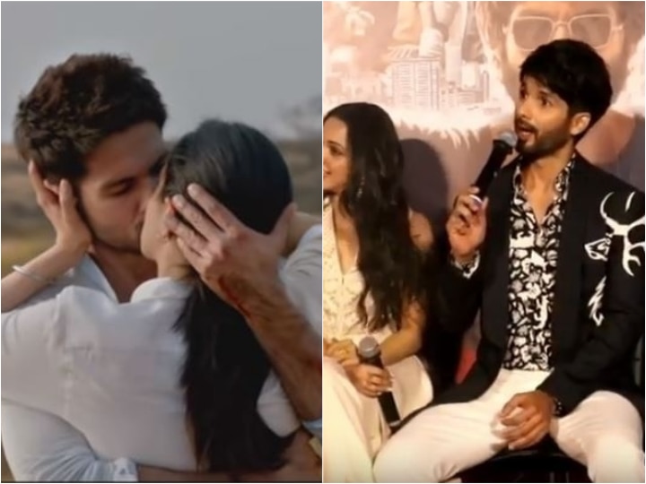 Kabir Singh Shahid Kapoor angry on a reporter for asking KISSING scene question with Kiara Advani  WATCH: Angry Shahid Kapoor BLASTS a reporter for repeatedly asking about KISSING scene with Kiara Advani in Kabir Singh