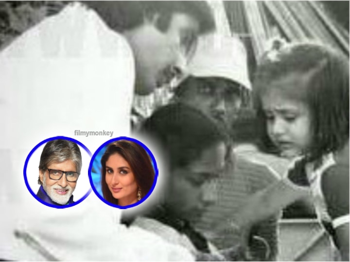 Amitabh Bachchan putting medicine on 3 yr old Kareena Kapoor Khan 35 years ago at 'Pukar' sets in 1983 is the cutest throwback Amitabh Bachchan putting medicine on 3yr old Kareena Kapoor Khan on 'Pukar' sets in 1983 is the cutest thing you'll see today