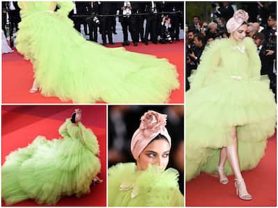 Cannes 2019! PHOTOS: Deepika Padukone is a GREEN GODDESS in her second RED  CARPET appearance at the Cannes Film Festival 2019!
