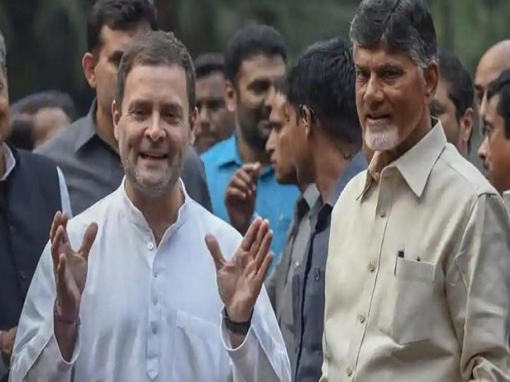 2019 Lok Sabha polls TDP chief Chandrababu Naidu meets Rahul Gandhi discusses firming up anti-BJP front TDP chief Chandrababu Naidu meets Rahul Gandhi; discusses firming up anti-BJP front