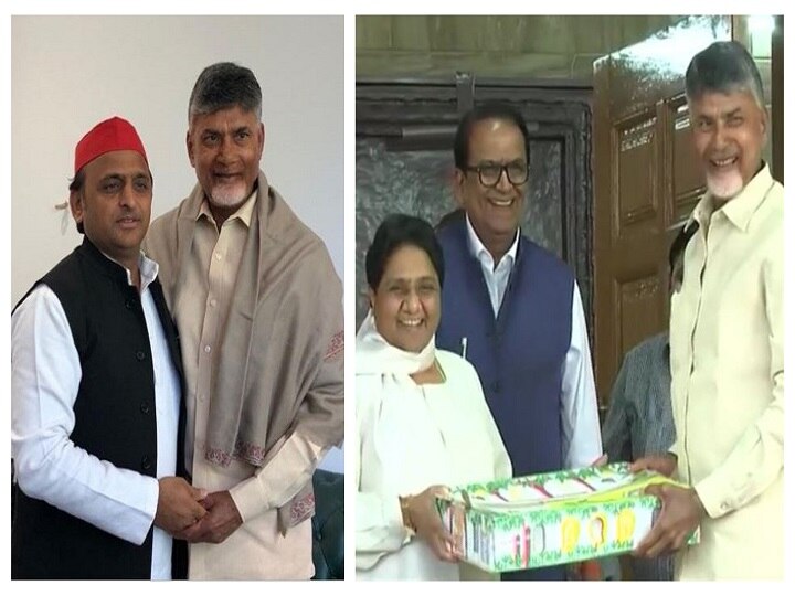 After Rahul Gandhi, TDP chief Chandrababu Naidu meets Samajwadi Party president Akhilesh Yadav After Rahul Gandhi, TDP chief Chandrababu Naidu meets SP president Akhilesh Yadav, BSP Chief Mayawati