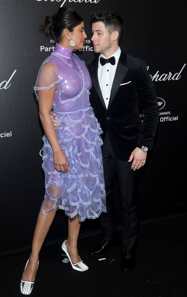 Meanwhile her musician husband cut a dapper figure in a tailored tuxedo with a velvet jacket, a bow tie and a diamond encrusted watch.