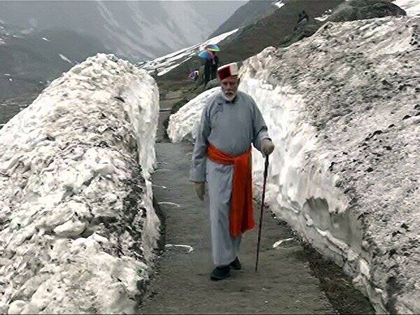 Prime Minister Narendra Modi had trekked 2 kms to the cave and on request of media allowed cameras to make initial visuals. 