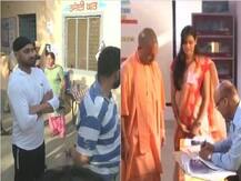 Lok Sabha elections 2019 Phase 7 in pictures; Harbhajan Singh, Yogi, Nitish among early voters