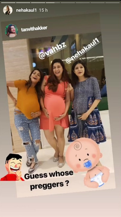 PICS: Pregnant TV actress Neha Kaul flaunts baby bump as she reunites with her 'Bahu Hamari Rajni Kant' co-stars!