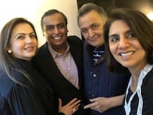 PICS: Mukesh, Nita Ambani meet Rishi Kapoor in New York; Actor thanks them for showering love!