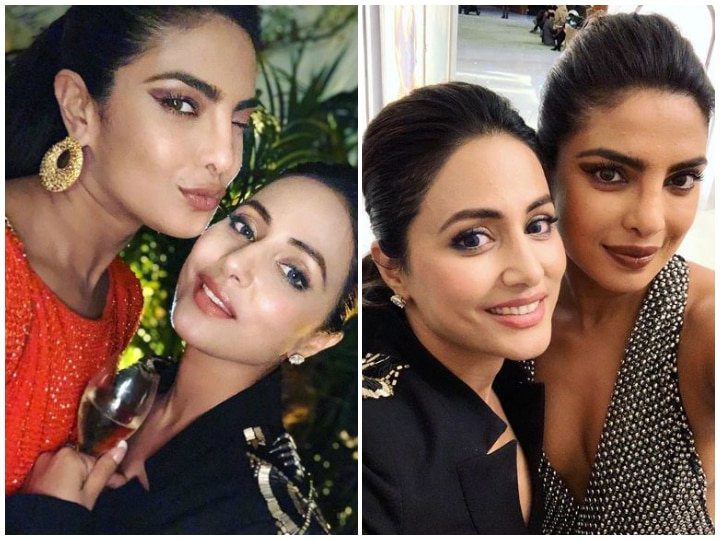 Cannes Film Festival 2019 - Hina Khan posts pictures with Priyanka Chopra along with a heartfelt note as they meet each other! Hina Khan posts pictures with Priyanka Chopra along with a heartfelt note as they meet each other at Cannes 2019!