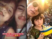 SRK\'s son & Ananya Panday try touching their noses with their tongues, Abram Khan left shocked with her talent!