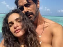 PICS: Arjun Rampal & his pregnant girlfriend Gabriella Demetriades are soaking up the sun in Maldives
