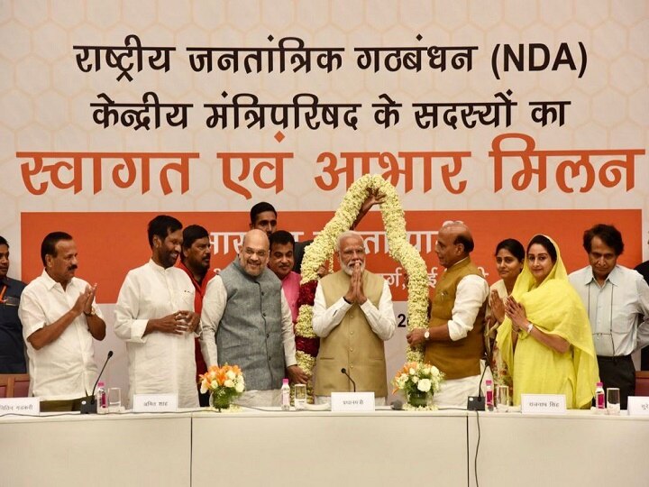 PM Narendra Modi meets BJP Union ministers, allies ahead of dinner hosted by Amit Shah Modi, Shah meet Union ministers to thank them for 'service to nation'