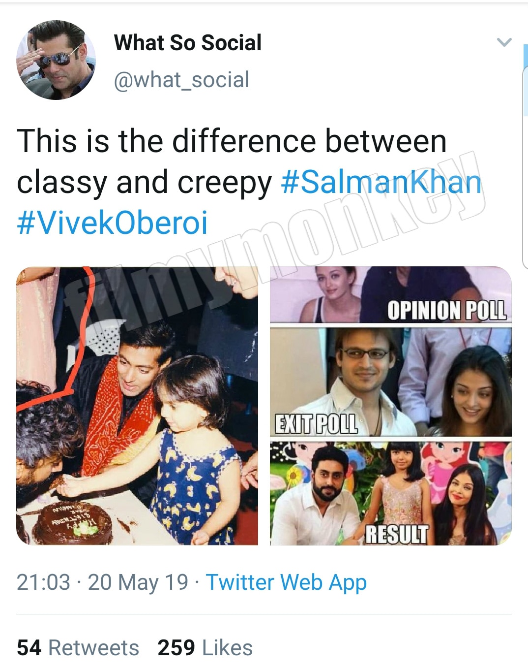 After Vivek Oberoi's tweet, fans find cropped 'Aishwarya Rai Bachchan' in Salman Khan's tweet & praise Bhaijaan for it!