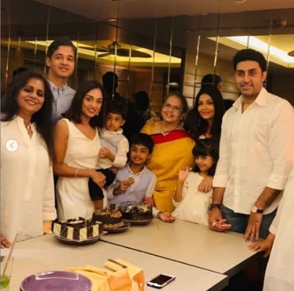 PICS & VIDEOS: Aishwarya Rai celebrates and mother's birthday and bhaiya-bhabhi's anniversary with hubby Abhishek Bachchan & daughter Aaradhya!