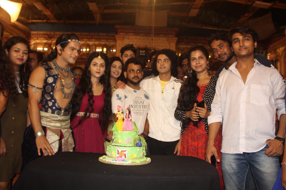 IN PICS: TV's Radha & Krishna celebrate with cast & crew on sets as 'RadhaKrishn' completes 200 episodes!