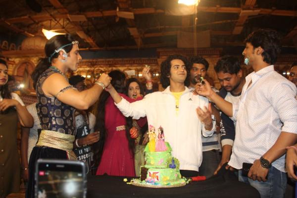 IN PICS: TV's Radha & Krishna celebrate with cast & crew on sets as 'RadhaKrishn' completes 200 episodes!