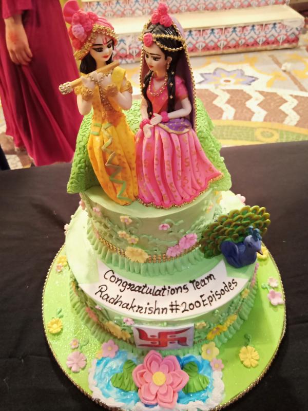 IN PICS: TV's Radha & Krishna celebrate with cast & crew on sets as 'RadhaKrishn' completes 200 episodes!