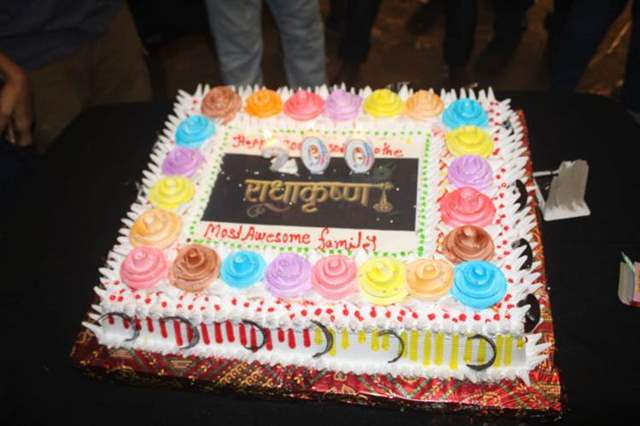 IN PICS: TV's Radha & Krishna celebrate with cast & crew on sets as 'RadhaKrishn' completes 200 episodes!