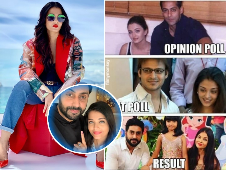 Vivek Oberoi's Aishwarya Rai meme reached the actress at Cannes 2019 & here's how hubby Abhishek Bachchan's reaction to it was! Here's what Aishwarya Rai did upon learning about Vivek Oberoi's election meme on her in Cannes!