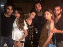 Alia Bhatt enjoys Friday night with boyfriend Ranbir Kapoor and his cousins Karisma Kapoor, Aadar & Armaan Jain!