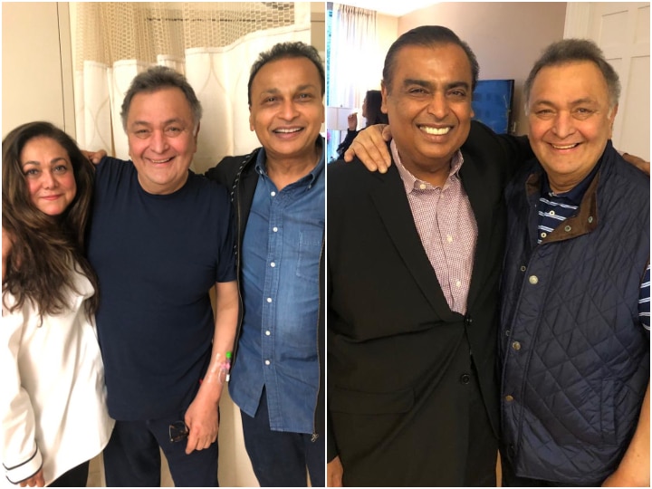 Anil Ambani, Tina Ambani meet Rishi Kapoor in New York, see PIC! PIC: After Mukesh Ambani, Anil Ambani & wife Tina meet Rishi Kapoor in New York