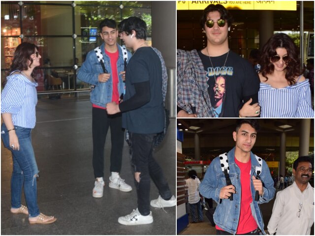 Main Khiladi Tu Anari 2: Saif Ali Khan’s son Ibrahim spotted with Akshay Kumar’s son Aarav & Twinkle Khanna at airport (PICS & VIDEO) Saif Ali Khan son Ibrahim Ali Khan spotted with Akshay Kumar son Aarav Kumar & Twinkle Khanna (PICS & VIDEO)