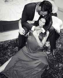 PICS: Arjun Rampal\'s pregnant girlfriend Gabriella Demetriades beams with joy at her baby shower!