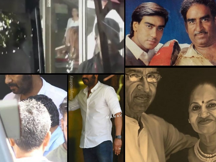RIP Veeru Devgan: Ajay Devgn & wife Kajol spotted at their house ahead of the his father's funeral RIP Veeru Devgan: Ajay Devgn & wife Kajol spotted at their house ahead of his father's funeral, Sanjay Dutt, Sunny Deol & celebs arrive