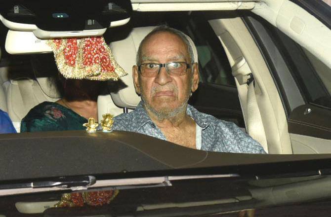 Veeru Devgan in February during 'Total Dhamaal 'screening