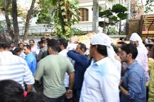 RIP Veeru Devgan: PICS! Aishwarya Rai Bachchan consoles crying Kajol at father-in-law\'s last rites