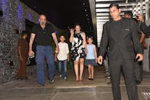 PHOTOS: Sanjay Dutt, wife Maanayata enjoy DINNER DATE with their TWINS Shahraan Dutt & Iqra Dutt!