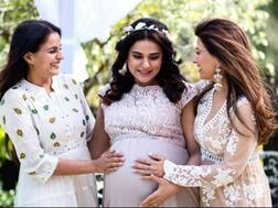 Pregnant TV actress celebrates BABY SHOWER in London; mom-to-be gives style goals in her maternity outfits!