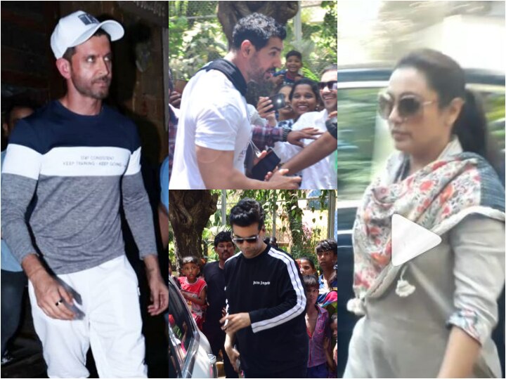 RIP Veeru Devgan! Hrithik Roshan, Rani Mukerji, John Abraham & Karan Johar meet Kajol & Ajay Devgn to offer condolences (PICS & VIDEO) RIP Veeru Devgan: Hrithik Roshan, Rani Mukerji, John Abraham visit Ajay Devgn & Kajol to offer condolence (PICS & VIDEO)