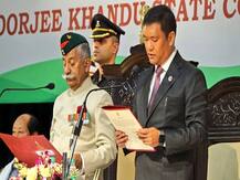 Pema Khandu takes oath as 10th Chief Minister of Arunachal Pradesh